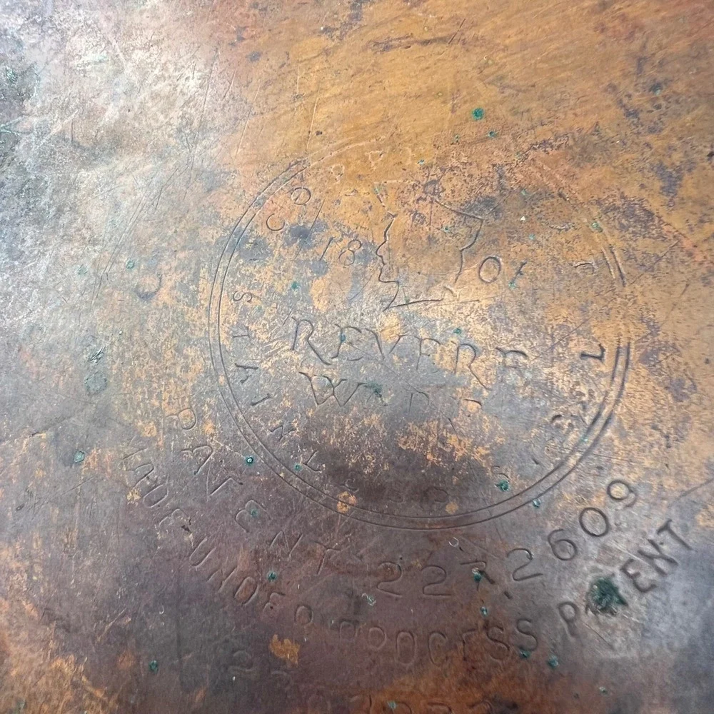 Revere Ware Skillet Fry Pan 10 Inch Copper Bottom Vintage Cookware USA Made